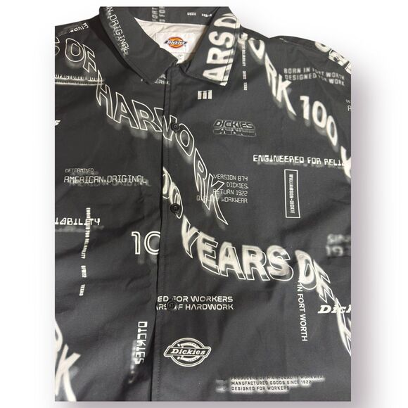 Dickies Mens Shirt 100‎ Years of Hard Work Anniversary Graphic Shirt Size Medium - Picture 3 of 4